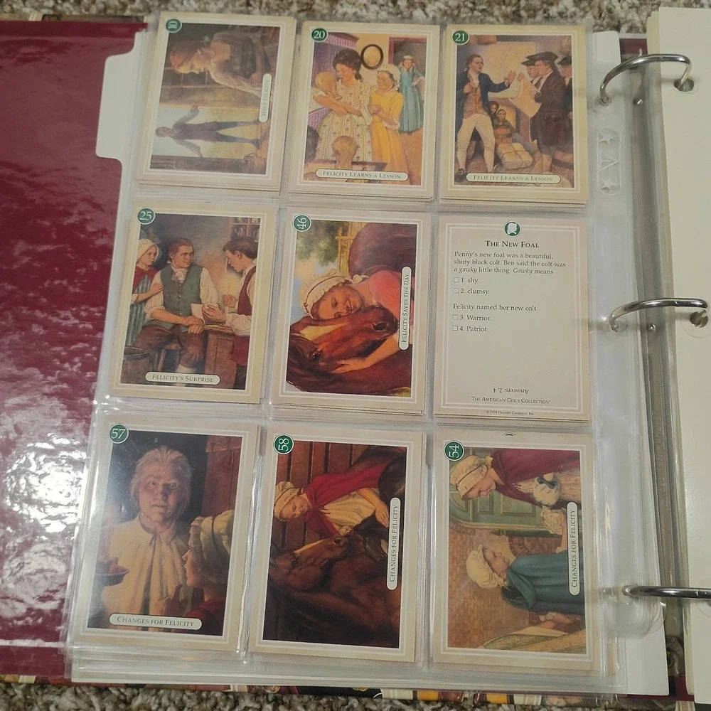 The American Girls Doll Trading Card Album Over 300 Cards 1994 Pleasant Company